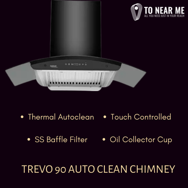 Hindware Trevo 90 Auto Clean Wall Mounted Chimney